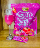 نوشیدنی سفید کننده قوی و جوانساز گلوتاتیون و کلاژنManee Gluta Collagen Pink اورجینال حاوی ۳۰ساشه ۱۰گرمی