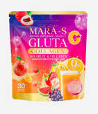 آبمیوه سفید کننده و ضدلک گلوتاتیون برند GLUTA COLLECTION MARA_S و ۳۰ساشه ای اورجینال