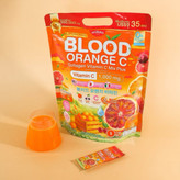 پودر نوشیدنی سفید کننده و جوانساز گلوتاتیون و کلاژن پرتقال خونی برند BLOOD ORANGE C MIKEO