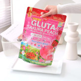 نوشیدنی سفید کننده و جوانساز GLUTA SAKURA PEACH collagen Dipeptide vitamin Mix plus برند mikeo اصل و ۳۵ساشه ای