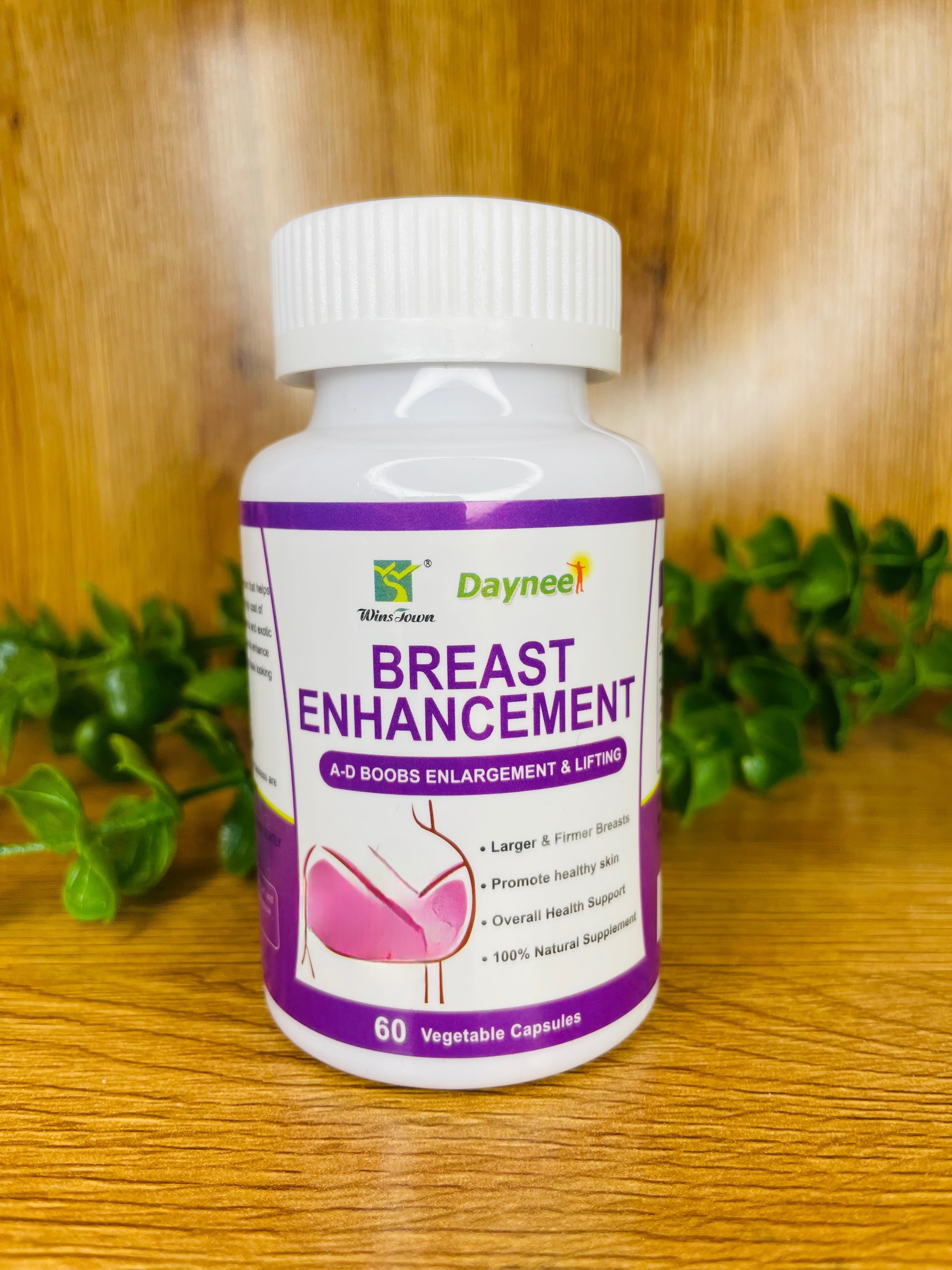 حجم دهنده سینه گیاهی BREAST ENHANCEMENT از برند Wins Jown و‌۶۰عددی
