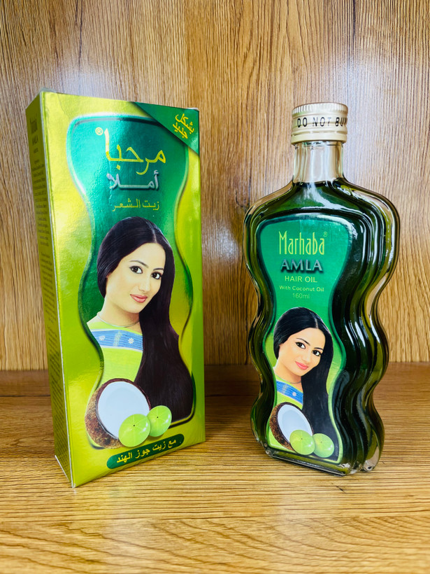 روغن مو املا مرحبا با عصاره نارگیل هندی (Marhaba Amla Hair Oil) حجم ۱۶۰ میلیلیتر
