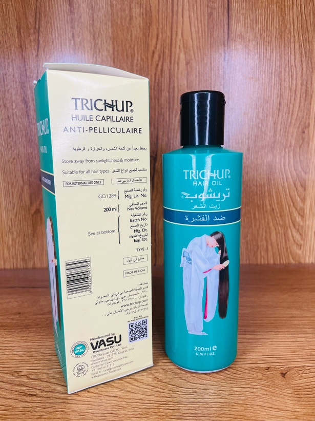 روغن مو ضد ریزش و تقویت کننده تریشوبTRICHUP اصل هندی حجم ۲۰۰ml