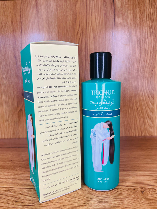 روغن مو ضد ریزش و تقویت کننده تریشوبTRICHUP اصل هندی حجم ۲۰۰ml