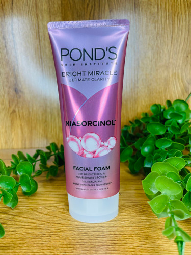 فوم شست شوی روشن کننده و ضدجوش پوندز Ponds نیاسورسینول POND'S Bright Miracle Facial Wash Niasorcinol with Niacinamide and E-Resorcinol