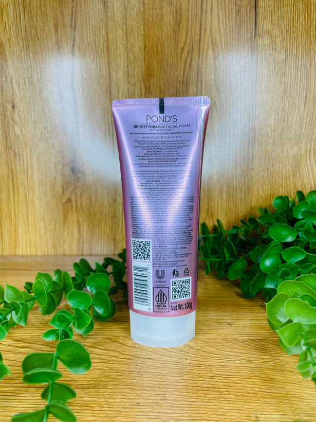 فوم شست شوی روشن کننده و ضدجوش پوندز Ponds نیاسورسینول POND'S Bright Miracle Facial Wash Niasorcinol with Niacinamide and E-Resorcinol