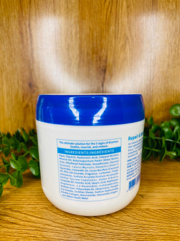 کرم ترمیم کننده و آبرسان ۱۰۰ساعته YASS Ceramide Repair Cream with Hyaluronic Acid حاوی نیاسنامید و آلفاآربوتین حجم ۵۰۰ml